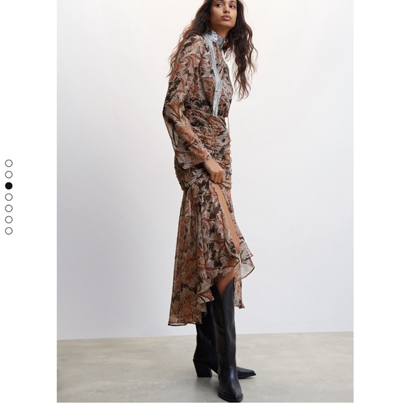PAISLEY DRESS- MANGO - Picture 3 of 6